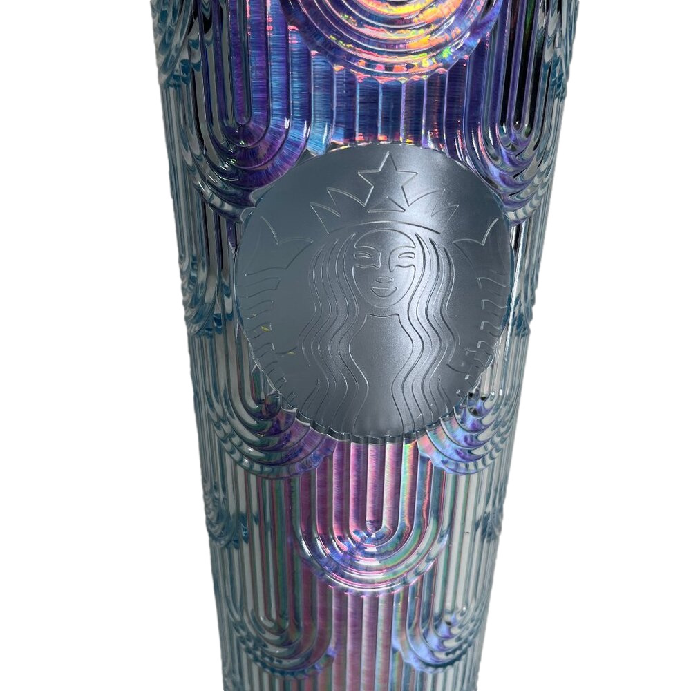 Starbucks Spring Mermaid Iridescent Venti 24 oz Cold Cup Like New
